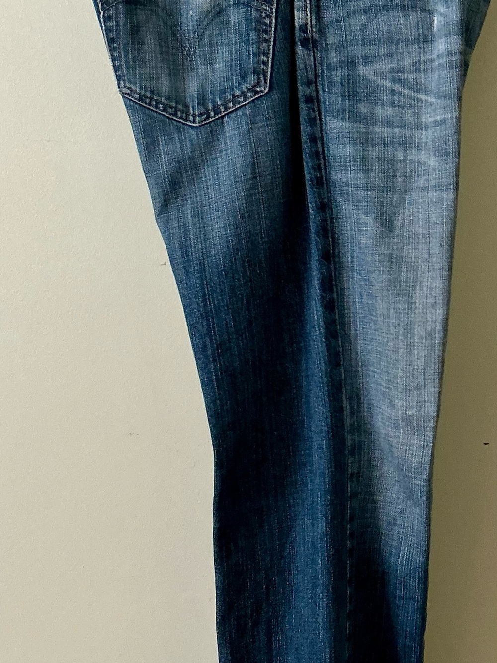 Levi's Men's Straight Leg Denim Jeans - Dark Blue Wash 38x30